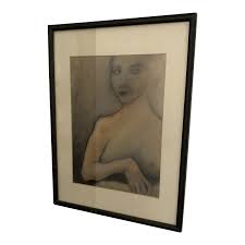 Late 20th Century "Portrait of a Lady" Figurative Pastel ...