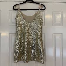 Urban Outfitters Starlette, Gold Sequin Mini Dress, XS ...