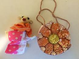 Katherine's Collection Cow Finger Puppet With Purse Pink ...