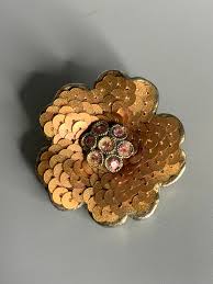 Vintage Lapel Pin Flower Design Brooch Jewelry J De G From ...