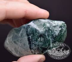 EMERALD GREEN // Pocket Palm Stone // Fully Polished ...