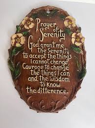 Vintage Serenity Prayer Plaque - Etsy
