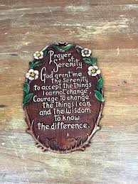 Vintage Prayer of Serenity Sign for Home Wall Decor Kitchen ...