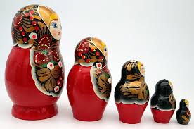 Floral 5 Piece Maiden | Traditional Matryoshka Nesting Doll