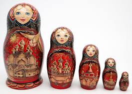 Kizhi Nesting Doll - Red Dress | Unique Museum Quality ...
