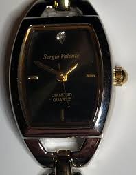 Sergio Valente Diamond Quartz Watch | Mercari