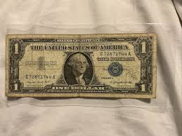 1957 A $1 DOLLAR BILL SILVER CERTIFICATE BLUE SEAL NOTE | eBay
