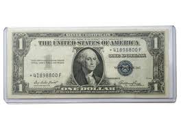 Star Note 1935-blue Seal Silver Certificate Dollar Bill ...