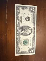 Rare 1995 Series F 2 Dollar Bill with Green Stamp ...