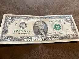 UNIQUE $2 TWO DOLLAR BILL, B14141436 SERIES 2003 A ...