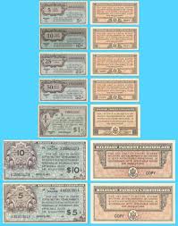 Complete Replica Set of Series 461 Military Payment ...