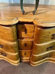 Late 19th Century Antique Serpentine Chest of Drawers | Chairish