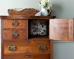 SOLD! Antique Queen Anne Dresser, Entryway, Living Room Storage, Guest Bedroom Furniture - Etsy New Zealand
