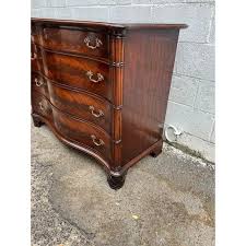 Early 20th Century Federal Style Flame Mahogany Serpentine ...