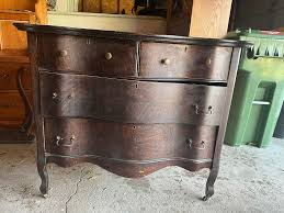 How to refinish an old tiger oak dresser?