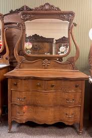 Quartersawn Oak Serpentine Dresser – Salado Creek Antiques