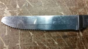 Generic 5" Steak Knife Serrated Blade Rounded Tip Plastic ...