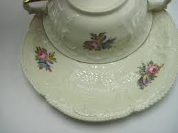 2 Rosenthal Ivory Sanssouci Continental Handle Cream Soup Bowls Gold Handles | eBay