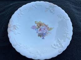 VINTAGE! Akron Rose Floral Bowl - Etsy