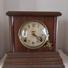 Antique INGRAHAM Mantel Shelf Clock - Etsy