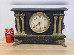 Mantle clock by The Sessions Clock Co. Forestville, Conn. - no key, broken spring - Northern Kentucky Auction, LLC