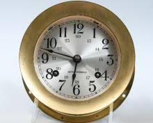 Sold at Auction: 2 PC. CHELSEA & SETH THOMAS SHIP'S CLOCKS