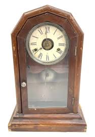 Sold at Auction: Thomas Clock Co. Roman Numeral Mantel Clock