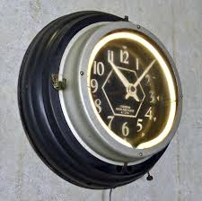 1940 Neon Clock by Canadian Neon-Ray Clock Co. at 1stDibs | canadian neon ray clock company, neon clocks canada