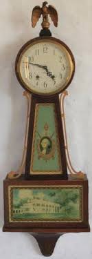 1920s Banjo Clock By Plymouth, George Washington