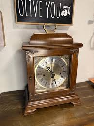 Vintage 1980's Hamilton "wheatland" GM Award Mantel Clock, Solid Wood Finish - Etsy