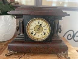 Gorgeous Antique Wood Mantel Clock, E.N. Welch Mfg, No Key, Untested (may Ship Cheaper With UPS Ground) - Etsy