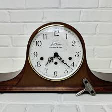 Seth Thomas Westminster Mantel Chime Clock w/ Orig Key & Box ...
