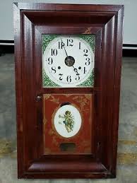 Vintage E N WELCH weight driven Wall Wood Clock a USA ...