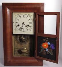 Antique E.N. Welch Ogee Mantel Clock with Reverse Painting ...