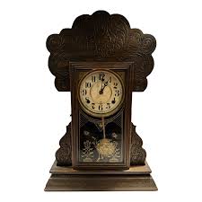 19th Century Parlor Mantel Clock by Seth Thomas | Chairish