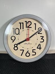WORKING VINTAGE SETH Thomas School/Industrial Electric Wall Clock Military 24 HR $99.00 - PicClick