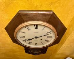 Vintage Ansonia Octagon 31 Day Regulator Wall Clock - Etsy México