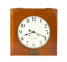 Sold at Auction: 1920'S LARGE SETH THOMAS DOUBLE-SIDED CLOCK
