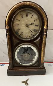 1875 Seth Thomas Chicago Round Top Shelf Clock Working | eBay