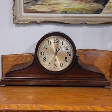 HUGE Vintage Mantel Clock Sessions 8 Day Cathedral Gong ...