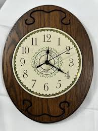 Vintage Seth Thomas Wall Clock Wood & Enamel | eBay