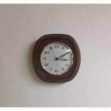Vintage German Wall Clock with Mahogany Case, Europe, 1980s | Chairish