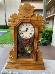 Vintage Southern Movement Oak Mantle Clock | eBay
