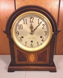 Seth Thomas Mantel Clock 1940 Inlaid Case Westminster Chimes Runs Strikes | #1815581325