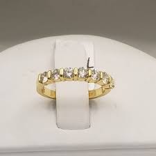 14 Karat Yellow Gold Art Deco Diamond Wedding Band Ring 1.0 ...