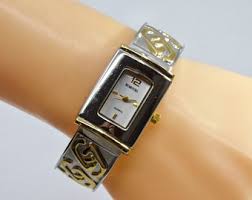 Silver and Gold Tone Womens Fashion Cuff Watch - Etsy