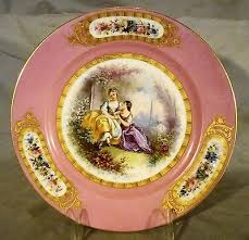 Rare 18th c Antique Sevres Porcelain Painted Portrait Plate ...