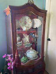 Antique Louis XV China Bombe Vitrine Display Cabinet Curio Local Pickup Only - Etsy Israel