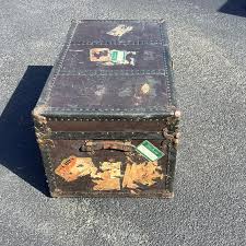 1920's Antique Steamer Trunk | Chairish
