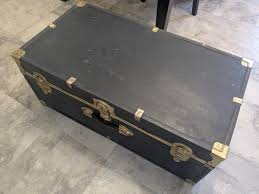 Vintage Blue Concourse Steamer Trunk 30” x 16" x 12.5” | eBay